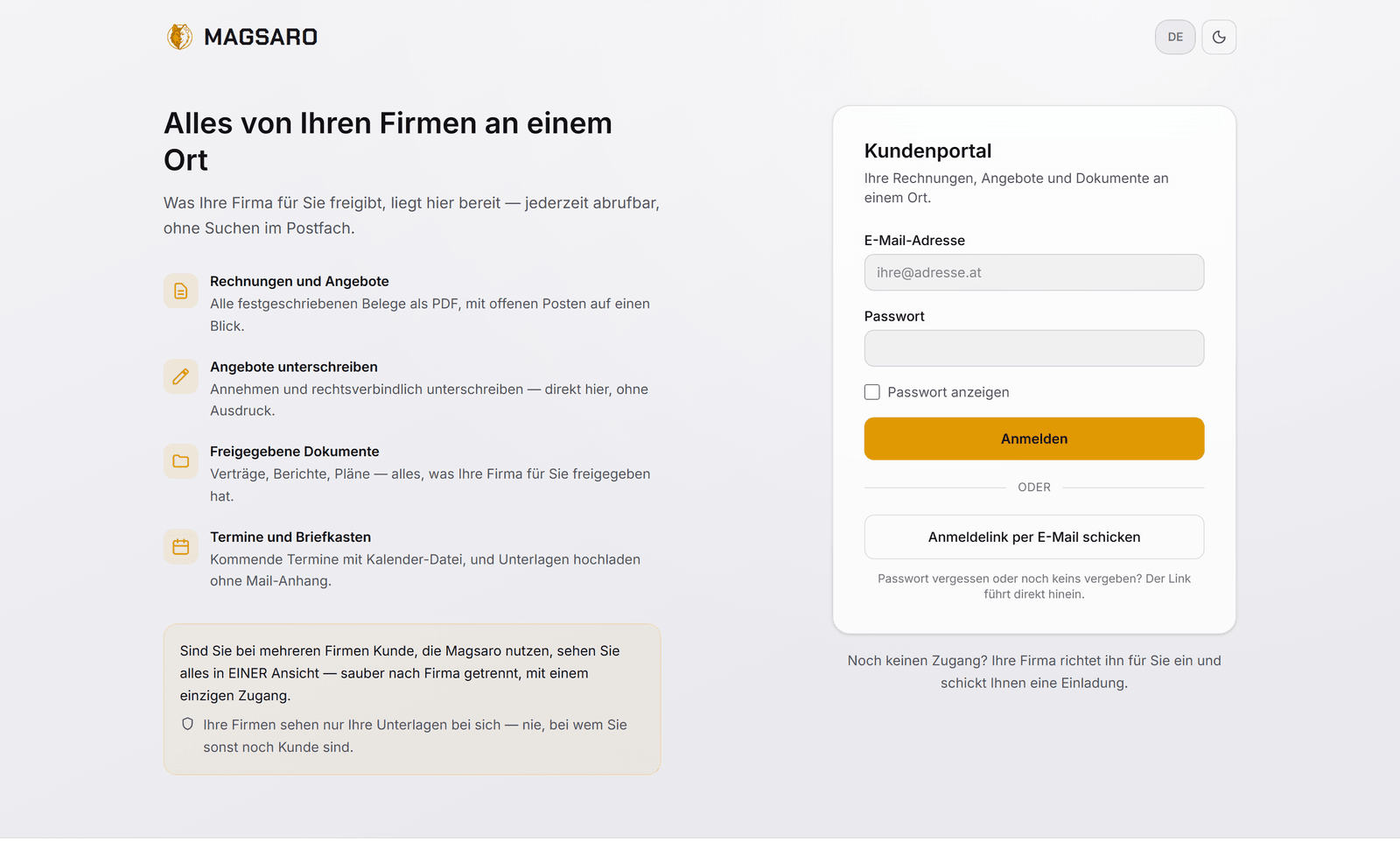 Zugang nur auf Einladung